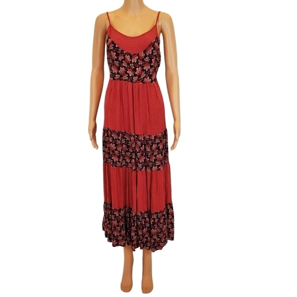 B.O.G Collective floral spaghetti straps maxi dress - Picture 1 of 8